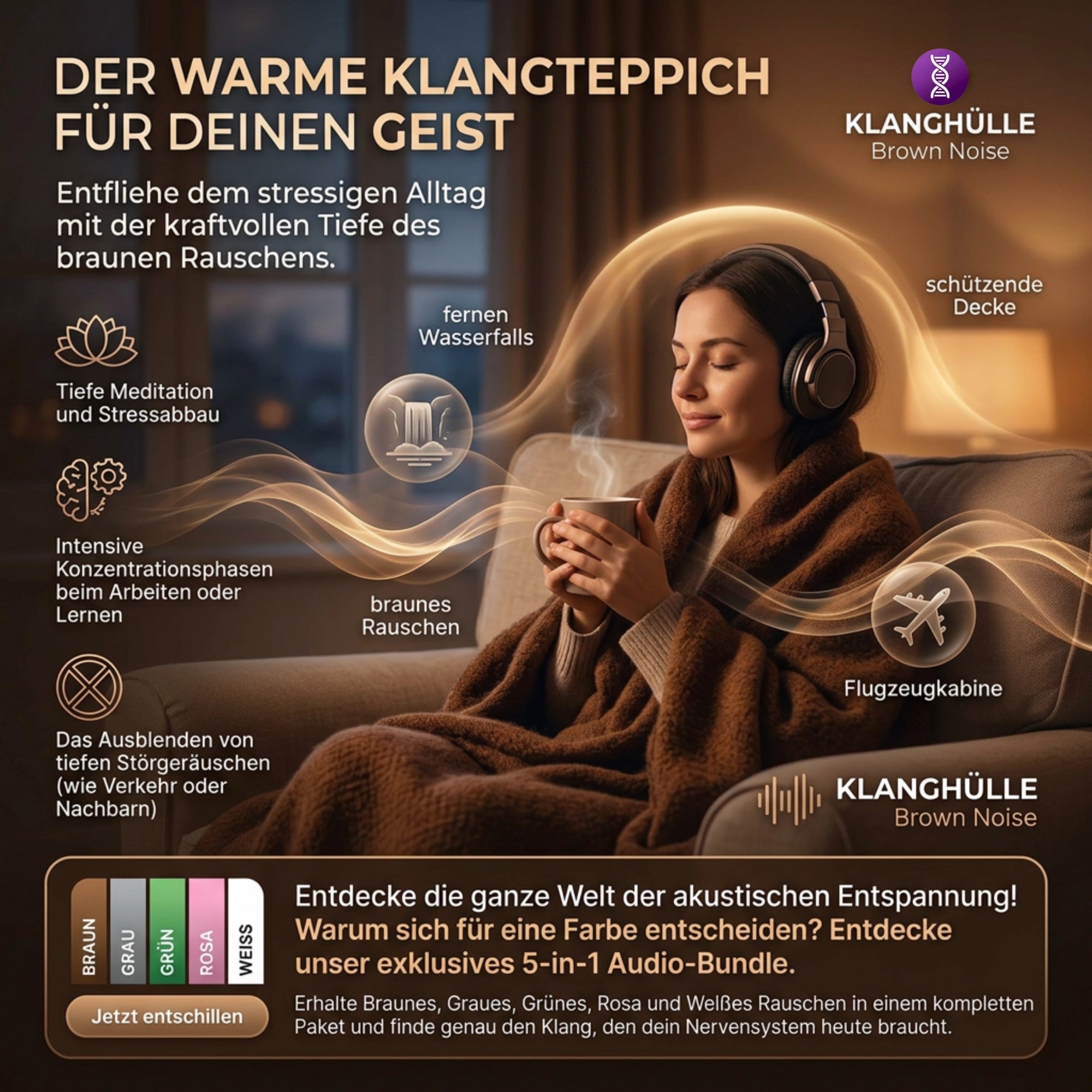 Brown Noise: Deep Relaxation & Ultimate Focus