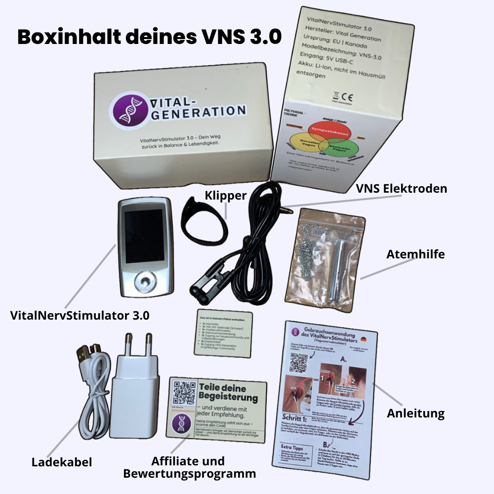 Vagus-Nerv-Stimulator Gerät – VitalNervStimulator 3.0