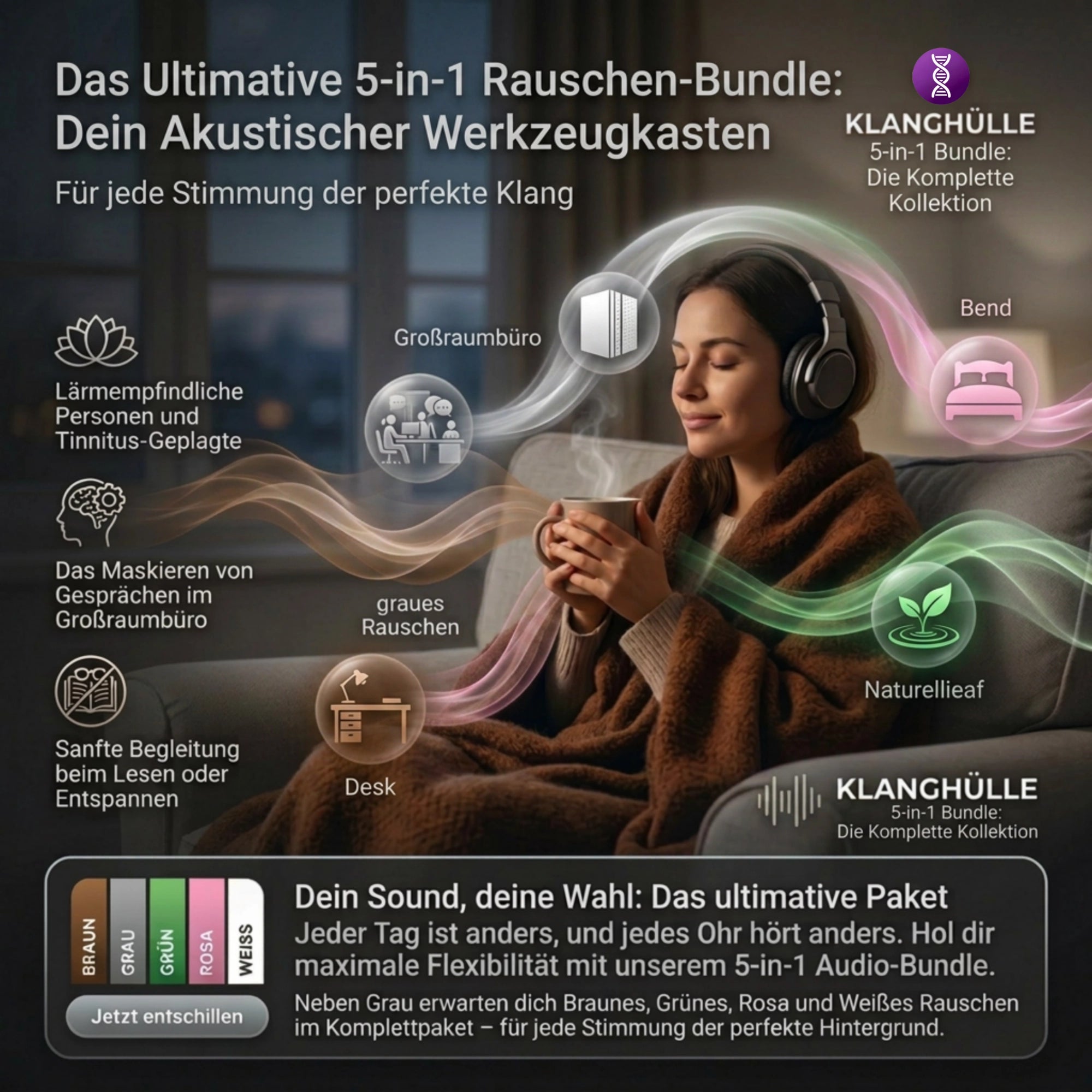 🎧 The Ultimate 5-in-1 Audio Bundle: Your Complete Acoustic Oasis